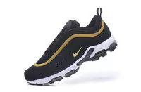 hommes nike air max 97 sneakers or noir